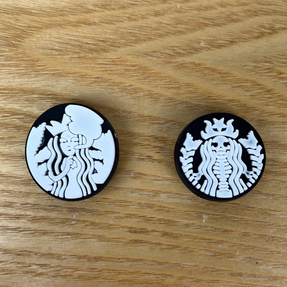 Reefer croc charm, and siren croc charm